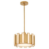Volterra 1 Light Pendant in Aged Brass by Cyan Design
