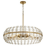 Selena 6 Light Pendant in Aged Brass by Cyan Design