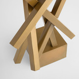 Stasis Sculpture in Aged Brass by Cyan Design