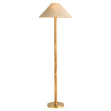 Broadway Floor Lamp in Antique Brass & Teak by Cyan Design