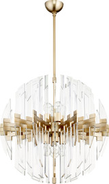 Zion 27″ Sphere 8-Light Pendant in Aged Brass by Cyan Design