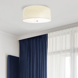 Fletcher 3 Light 22" Flush Mount in Aged Brass By Lucas + McKearn