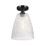 Windsor 1 Light Duo-Mount Pendant in Black By Lucas + McKearn