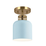York 1 Light Duo-Mount Pendant in Brass By Lucas + McKearn