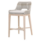Essentials For Living - Tapestry Outdoor Barstool in Taupe & White Flat Rope