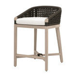 Essentials For Living - Montecito Outdoor Counter Stool in Anthracite Round Rope Essentials For Living - Montecito Outdoor Counter Stool in Anthracite Round Rope