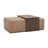 Essentials For Living - Dovetail Upholstered Coffee Table in Ivanhoe Toast