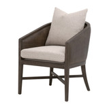 Essentials For Living - McGuire Arm Chair in LiveSmart Gellar-Jute, Matte Brown Oak, Cane