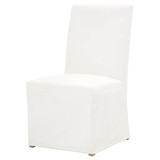 Levi Slipcover Dining Chair in LiveSmart Peyton-Pearl, Natural Gray Birch