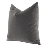 Essentials For Living - The Basic 26" Essential Euro Pillow in Dark Dove Velvet