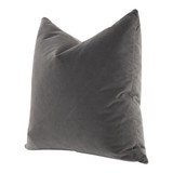 Essentials For Living - The Basic 22" Essential Pillow in Dark Dove Velvet Essentials For Living - The Basic 22" Essential Pillow in Dark Dove Velvet
