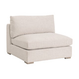 Essentials For Living - Newport Outdoor Modular 1-Seat Armless Chair in LiveSmart Shapiro-Sand, Desert Accoya Essentials For Living - Newport Outdoor Modular 1-Seat Armless Chair in LiveSmart Shapiro-Sand, Desert Accoya