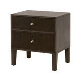 Essentials For Living - Highland 2-Drawer Nightstand in Dutch Brown Oak