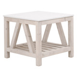 Essentials For Living - Spruce End Table in White Wash Pine