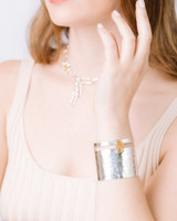 Dorian Webb - Hammered Cuff in Citrine Dorian Webb - Hammered Cuff in Citrine