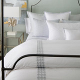 Angele Duvet Cover by Bovi in White and White Angele Duvet Cover by Bovi in White and White