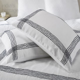 Pure Linen Shams in White by India's Heritage