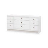 Villa & House - Sienna 9-Drawer Cabinet, Glazed Whisper White