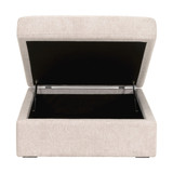 Essentials For Living - Daley Modular Storage Ottoman, LiveSmart Halifax Ivory