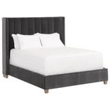 Essentials For Living - Chandler Standard King Bed, Dark Dove Velvet