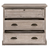 Essentials For Living - Eden 3-Drawer Nightstand in Natural Gray Acacia