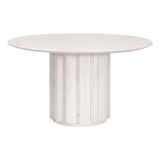 Essentials For Living - Roma 54" Round Dining Table in White Wash Pine