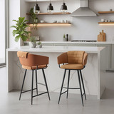 Zuo Modern Juno Barstool (Set of 2) Brown