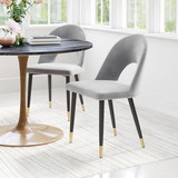 Zuo Modern Menlo Dining Chair (Set of 2) Gray