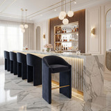 Zuo Modern Emas Barstool Midnight Gray