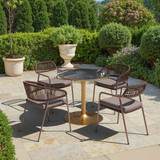 Zuo Modern Batu Dining Table Black & Gold