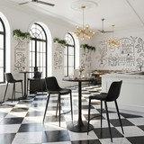 Zuo Modern Magnus Barstool (Set of 2) Black