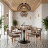 Zuo Modern Opus Dining Table Brown & Black