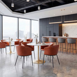 Zuo Modern Opus Dining Table White & Gold