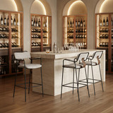 Zuo Modern Couva Barstool (Set of 2) Gray Tweed