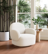Zuo Modern Pilka Swivel Chair White