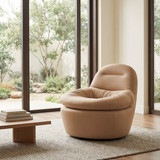 Zuo Modern Reva Swivel Chair Tan