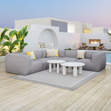 Zuo Modern Luanda Corner Chair Gray