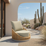 Zuo Modern Cabana Swivel Chair Multicolor