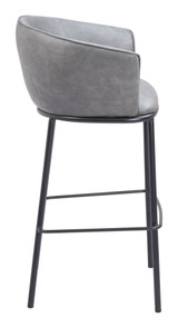 Zuo Modern Garston Barstool Gray