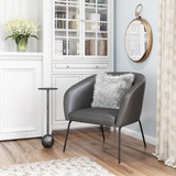 Zuo Modern Quinten Accent Chair Vintage Gray