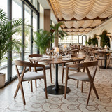 Zuo Modern Cairo Dining Chair Dove Gray & Walnut