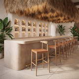 Zuo Modern Bandani Barstool Tan