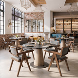 Zuo Modern Delhi Dining Chair (Set of 2) Gray & Walnut