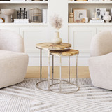 Zuo Modern Bari Nesting Table Set - Natural, 2-Piece
