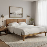 Zuo Modern Luum Queen Platform Bed Frame - Natural