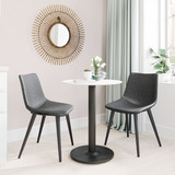 Zuo Modern Daniel Dining Chair - Vintage Black, Set of 2