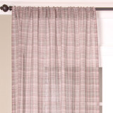Annette Linen Sheer Curtain in Multi Grey by Ellora Casa by India's Heritage