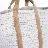 Go Home Ltd - White Hemp & Cotton Basket