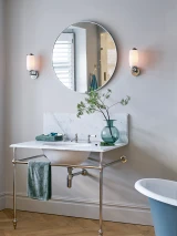 Lucas + McKearn Eliot 1 Light Bath Light in Polished Chrome