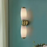 Lucas + McKearn Eliot 2 Light Bath Light in Polished Brass